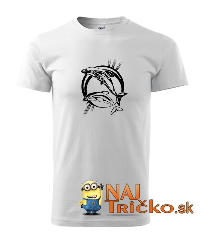 Delfiny tribal tričko