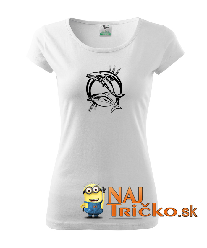 Delfiny tribal tričko – náhľad 7