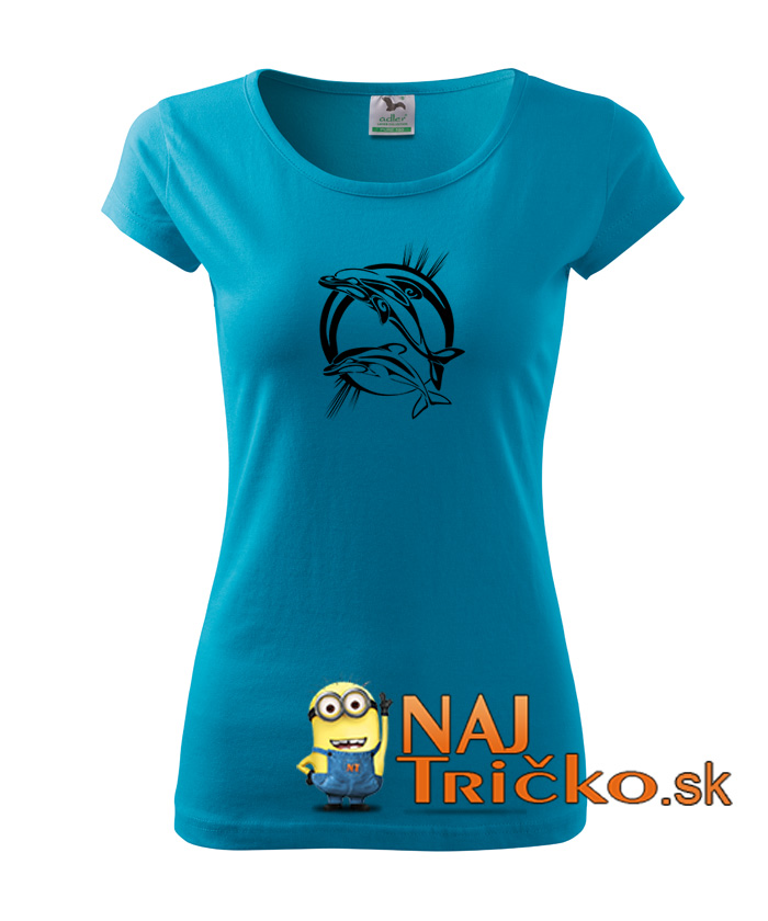 Delfiny tribal tričko – náhľad 8
