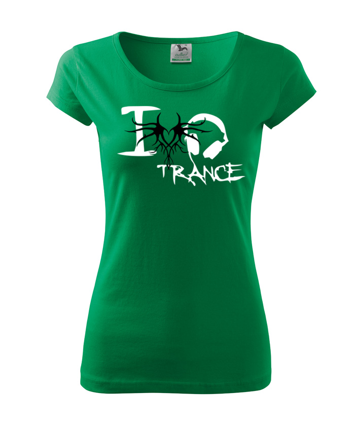 Dámske tričko I love trance style – náhľad 4