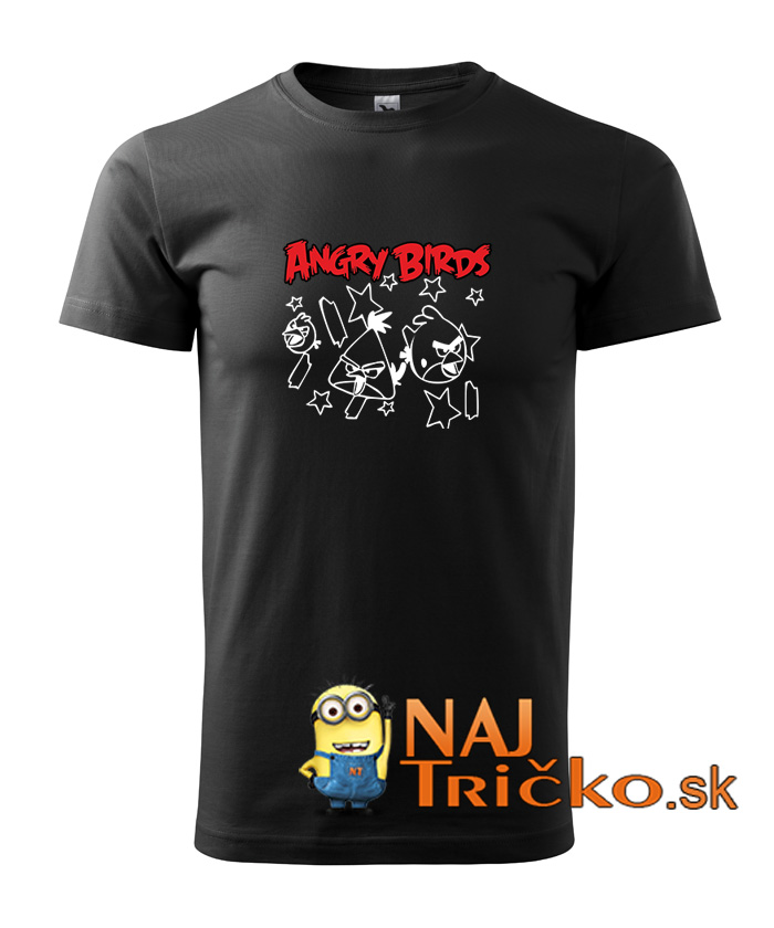 Angry birds pánske tričko