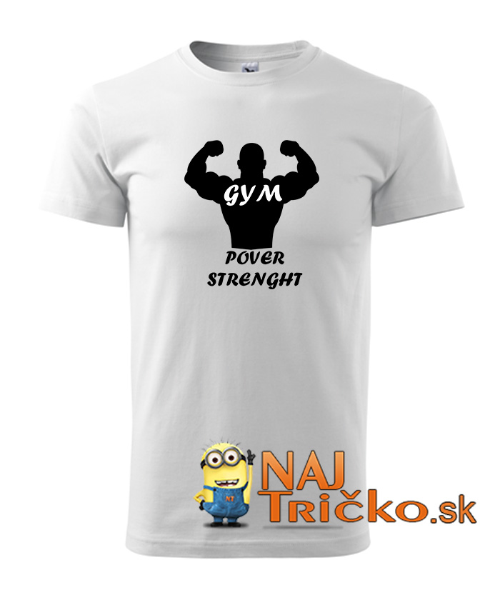Gym power strenght pánske tričko – náhľad 2