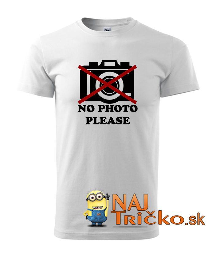 No photo please pánske tričko
