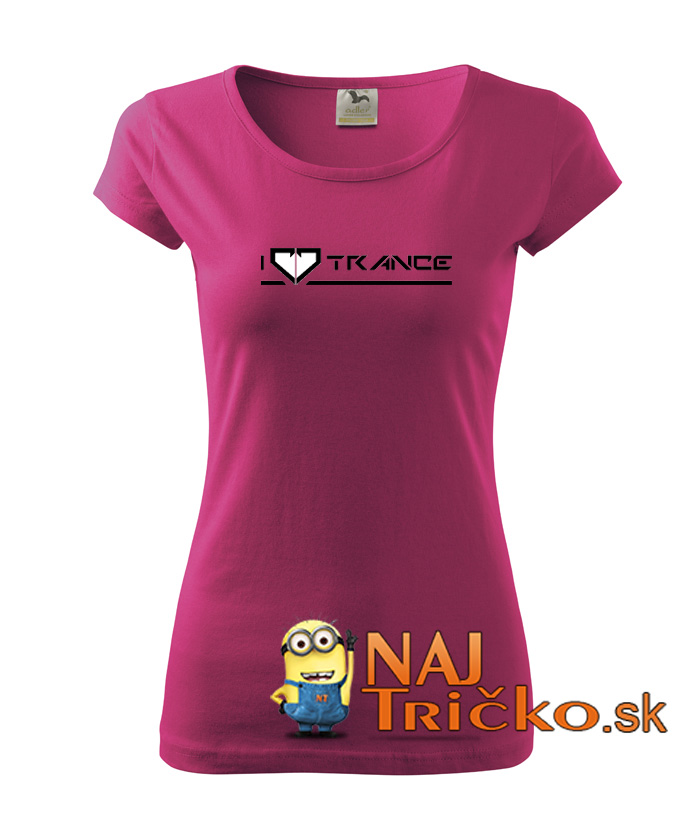 Dámske tričko I Love Trance – náhľad 16