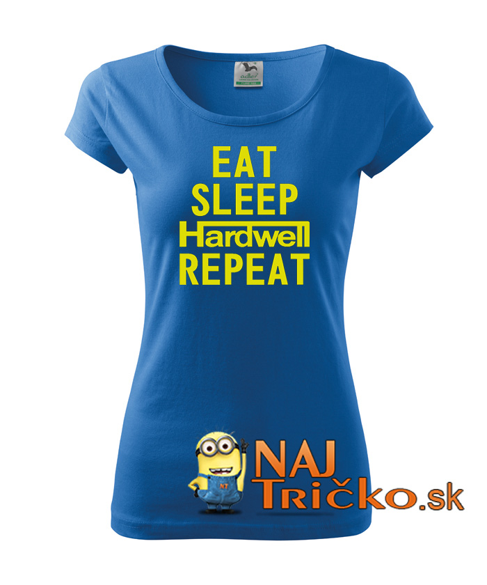 Eat Sleep Hardwell Repeat dámske tričko – náhľad 4