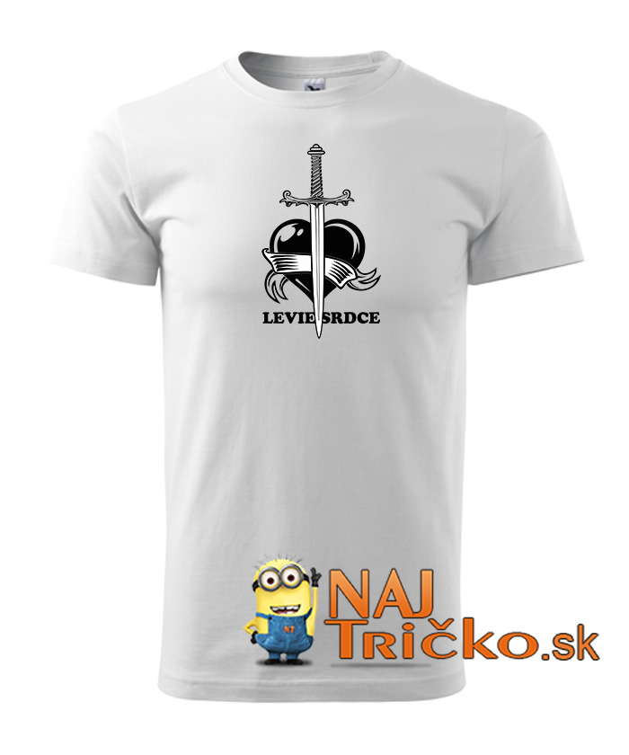 Levie srdce pánske tričko