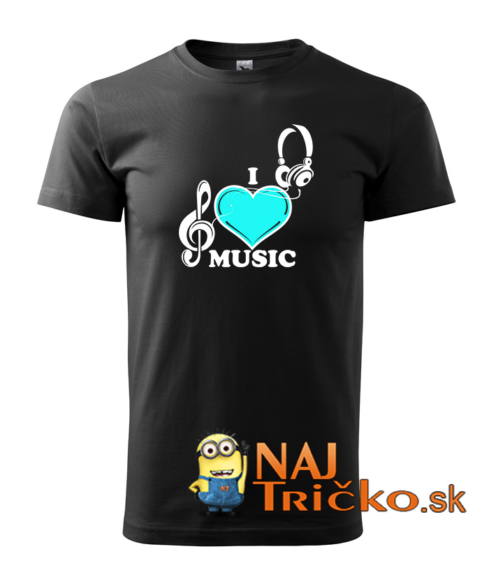 Milujem hudbu pánske tričko – náhľad 2