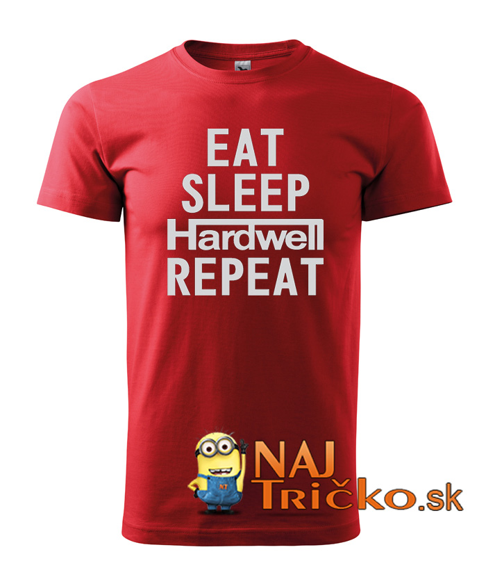 Eat Sleep Hardwell Repeat pánske tričko