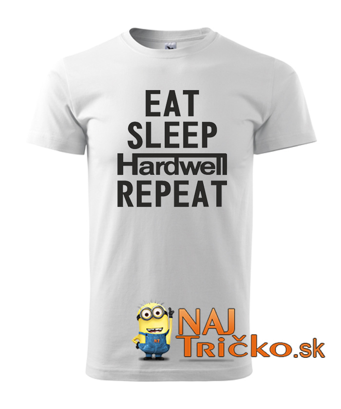 Eat Sleep Hardwell Repeat pánske tričko – náhľad 9
