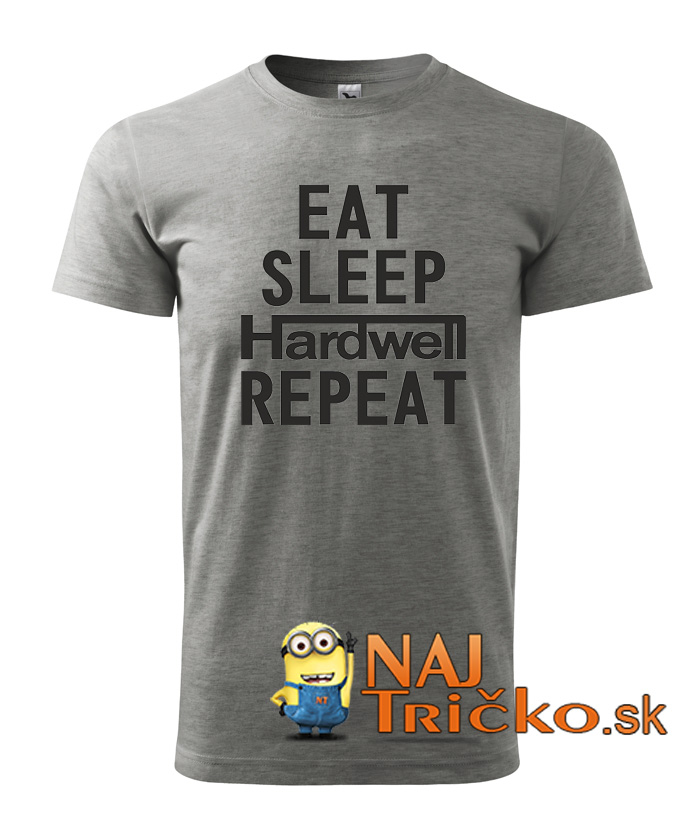 Eat Sleep Hardwell Repeat pánske tričko – náhľad 10