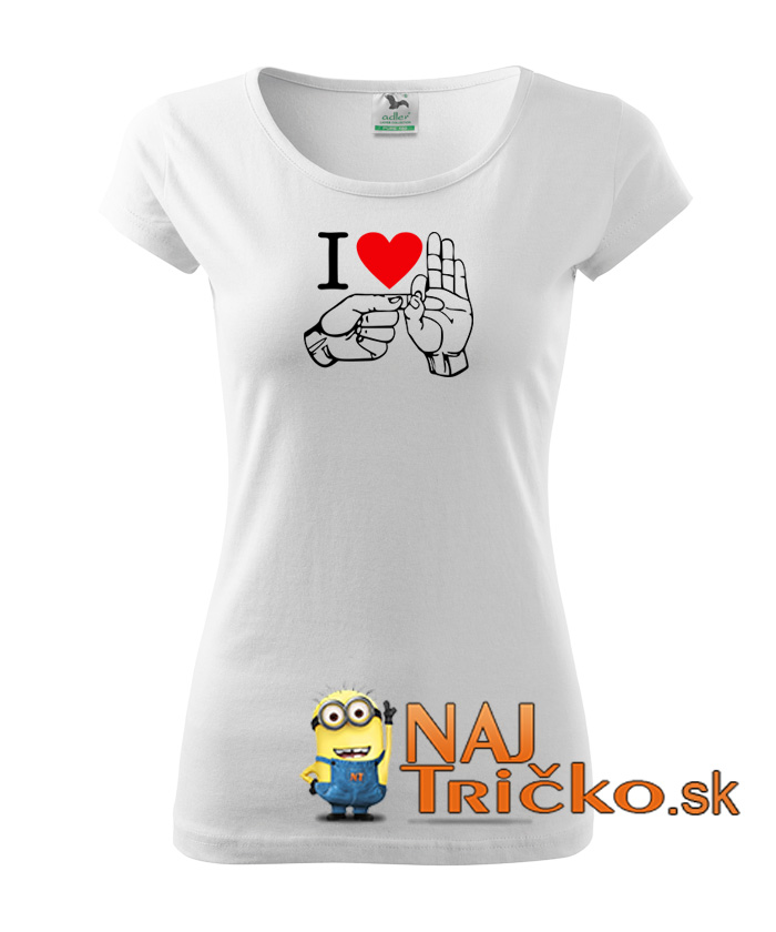 I love fuck dámske tričko – náhľad 2
