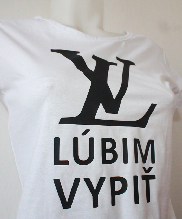 Lúbim vypiť dámske tričko – náhľad 3
