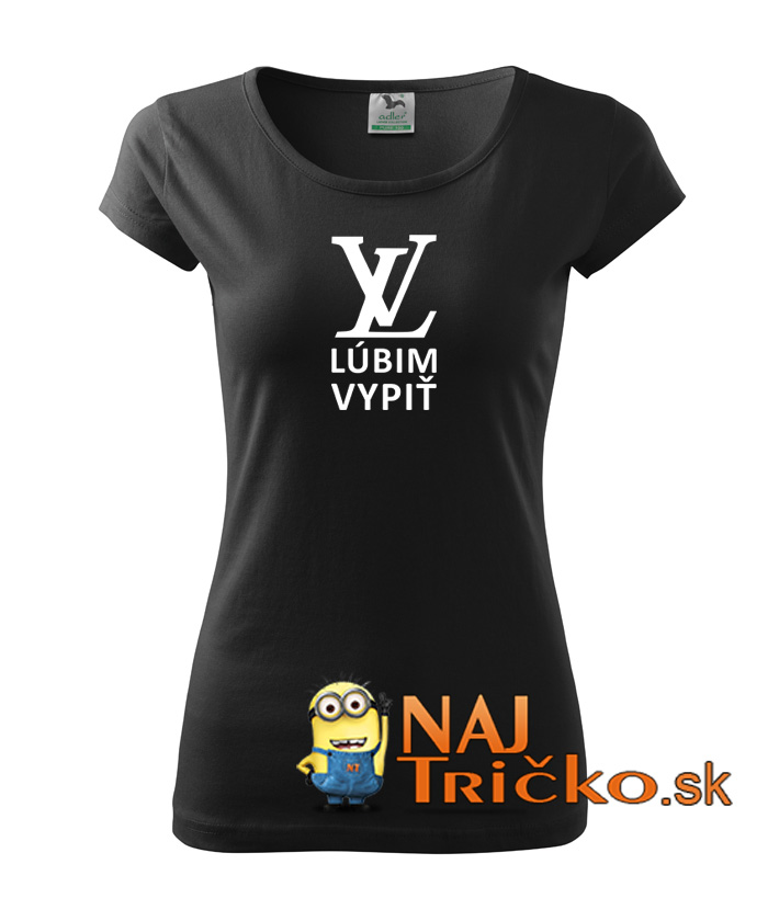 Lúbim vypiť dámske tričko – náhľad 2