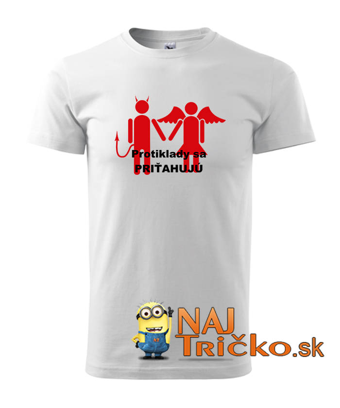 Protiklady sa priťahujú pánske tričko
