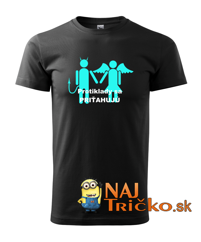 Protiklady sa priťahujú pánske tričko – náhľad 2